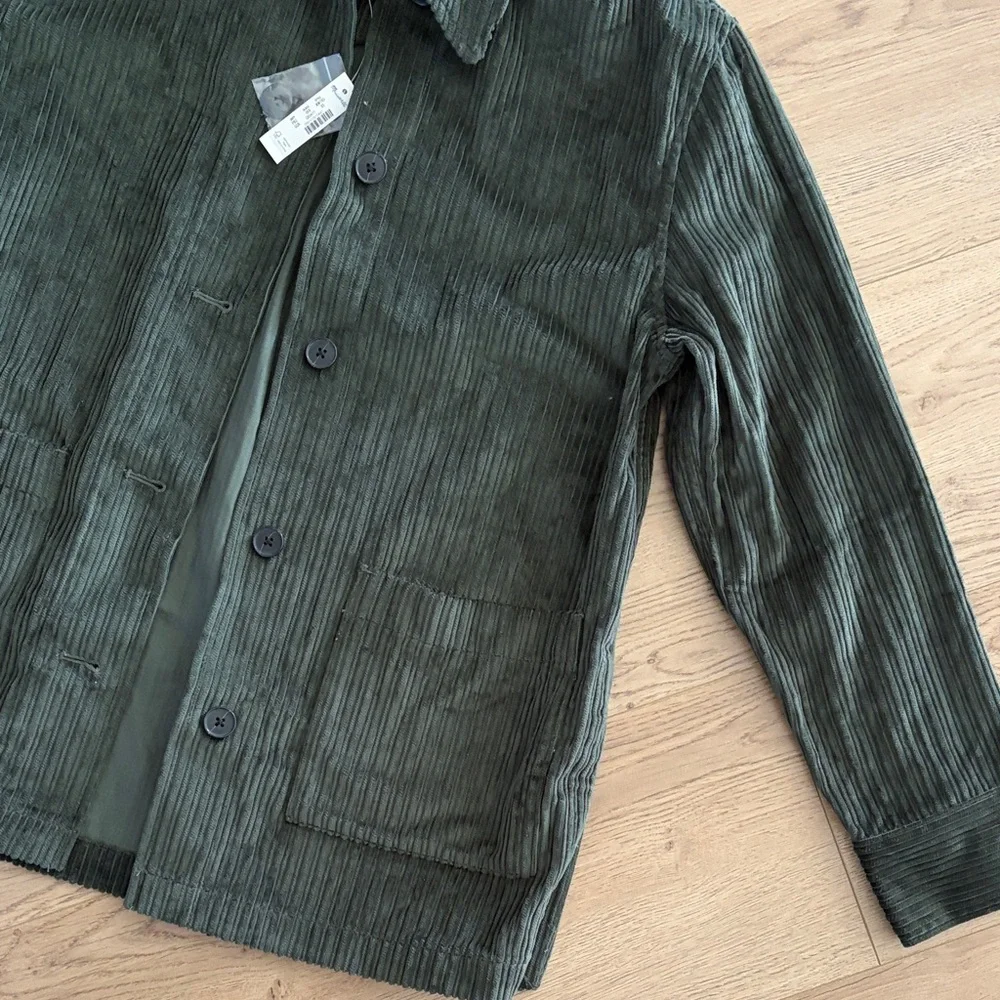 MADEWELL NWT Corduroy Chore Jacket in Graphite Green Size XS - Picture 7 of 10